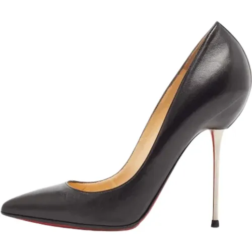 Pre-owned Leather heels , female, Sizes: 5 1/2 UK - Christian Louboutin Pre-owned - Modalova