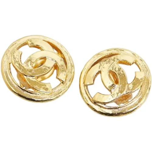 Pre-owned Metal earrings , female, Sizes: ONE SIZE - Chanel Vintage - Modalova