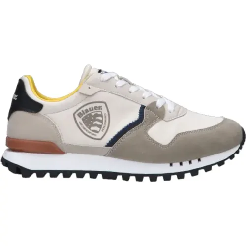 Men's Low-Top Sneakers in Synthetic Leather , male, Sizes: 9 UK, 6 UK - Blauer - Modalova