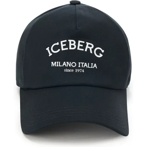 Baumwoll-Gabardine Baseballkappe - Iceberg - Modalova