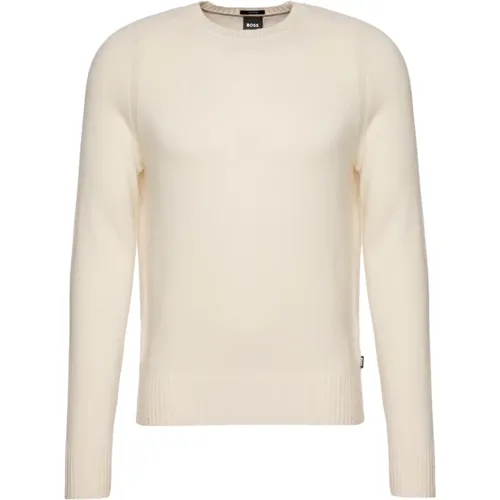 Regular Fit Pure Cashmere Sweater , male, Sizes: M, L - Hugo Boss - Modalova