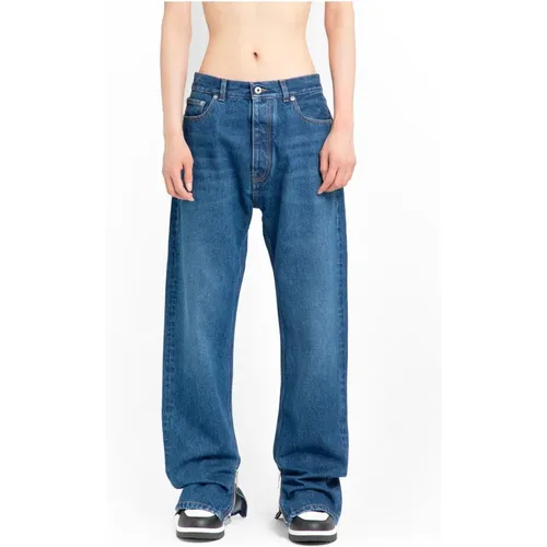 Loose-fit Jeans , Herren, Größe: W31 - Off White - Modalova