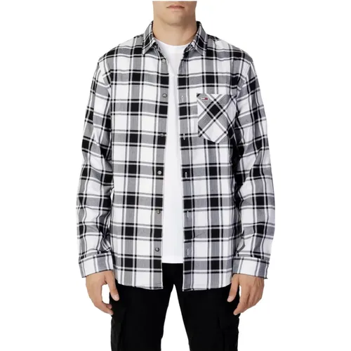 Check Flannel Long Sleeve Shirt , male, Sizes: 2XL - Tommy Jeans - Modalova