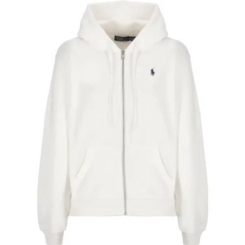 Cotton Hoodie with Pony Logo , female, Sizes: S - Ralph Lauren - Modalova