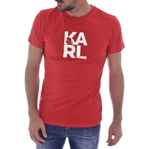 T-Shirt , Herren, Größe: L - Karl Lagerfeld - Modalova
