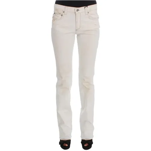 Weiße Bootcut Jeans,Elegante Weiße Slim Fit Designer Jeans - Costume National - Modalova