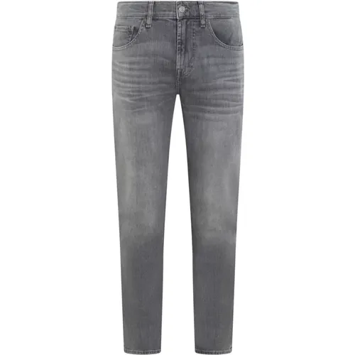 Slimmy Tapered Stretch Tek Jeans , Herren, Größe: W29 - 7 For All Mankind - Modalova