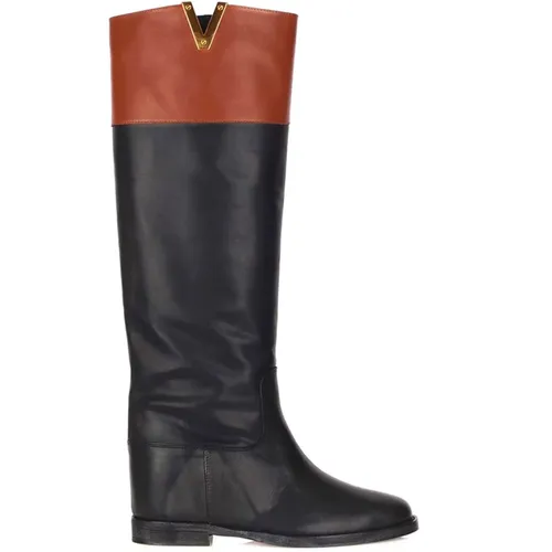 Boots , female, Sizes: 6 1/2 UK - Via Roma 15 - Modalova