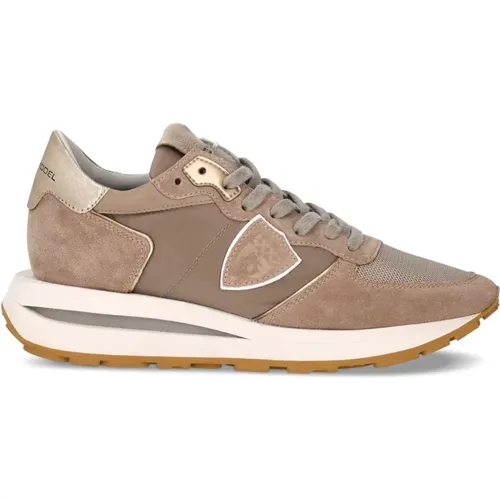 Hohe Damenkörbe Tropez, Beige , Herren, Größe: 39 EU - Philippe Model - Modalova