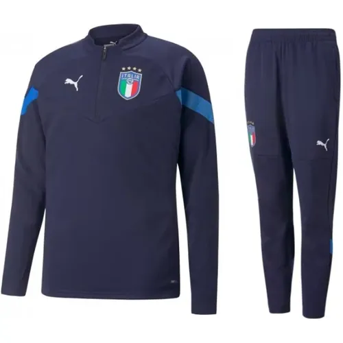 Italy 1/4 Zip Coach Track Suit Senior 2022/2023 , male, Sizes: S - Puma - Modalova