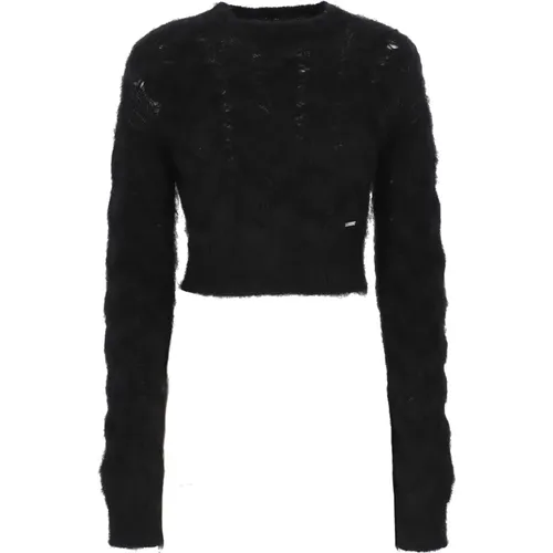 Mohair Cropped Sweater , female, Sizes: S - Dsquared2 - Modalova