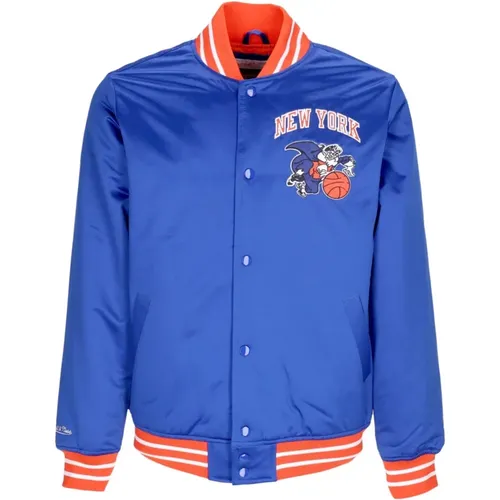 New York Knicks Bomber Jacket , male, Sizes: 2XL - Mitchell & Ness - Modalova