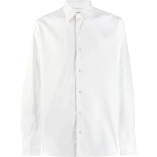Weiße Slim-Fit Baumwollhemd , Herren, Größe: XL - Aspesi - Modalova