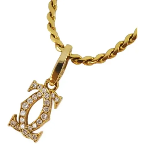 Pre-owned Gold necklaces , female, Sizes: ONE SIZE - Cartier Vintage - Modalova