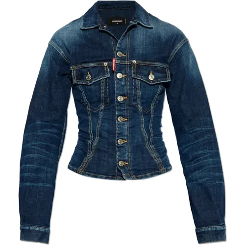 Jeansjacke , Damen, Größe: 2XS - Dsquared2 - Modalova