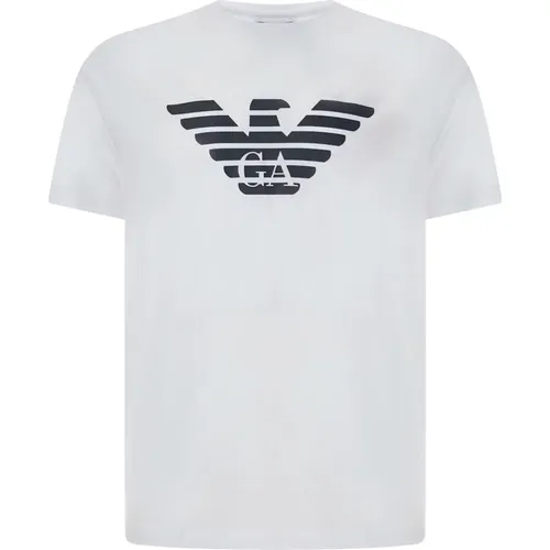 Weiße T-Shirts und Polos , Herren, Größe: XL - Emporio Armani - Modalova
