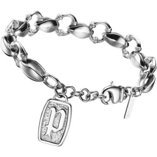 Armband Herren Edelstahl Silber Klondlike Pj.20907Bss/01 , Herren, Größe: ONE Size - Police - Modalova