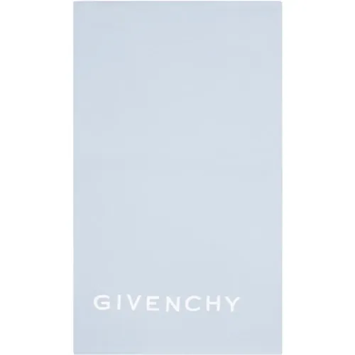 Hellblau Weißer Wollschal , Damen, Größe: ONE Size - Givenchy - Modalova