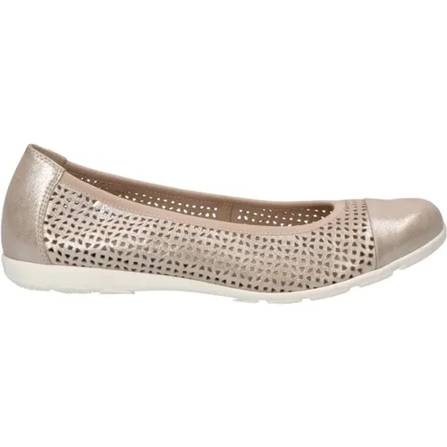 Taupe casual closed shoes , female, Sizes: 4 UK, 3 UK - Caprice - Modalova