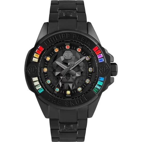 Regenbogen geschlechtsloses Skull Uhr , Herren, Größe: ONE Size - Philipp Plein - Modalova