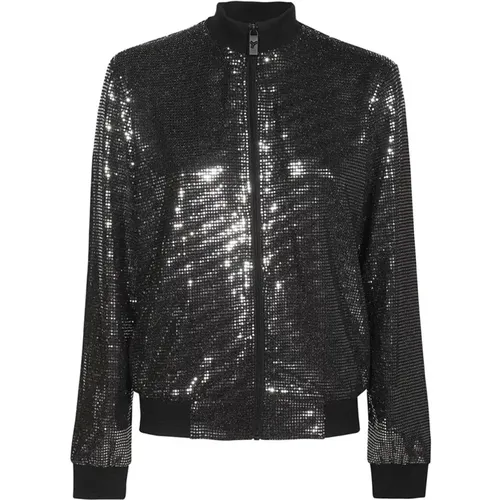 Rhinestone Bomber Jacket , Damen, Größe: M - John Richmond - Modalova