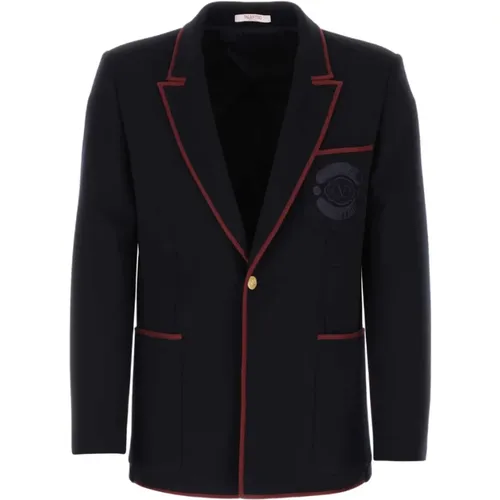 Tailored Single-Breasted Blazer , male, Sizes: 2XL - Valentino - Modalova