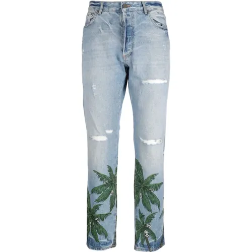 Jeans Trousers - Regular Fit , male, Sizes: W33 - Palm Angels - Modalova