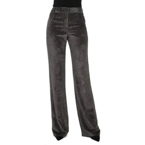 Stylish Grey Pants , female, Sizes: 2XS, S, XS - alberta ferretti - Modalova