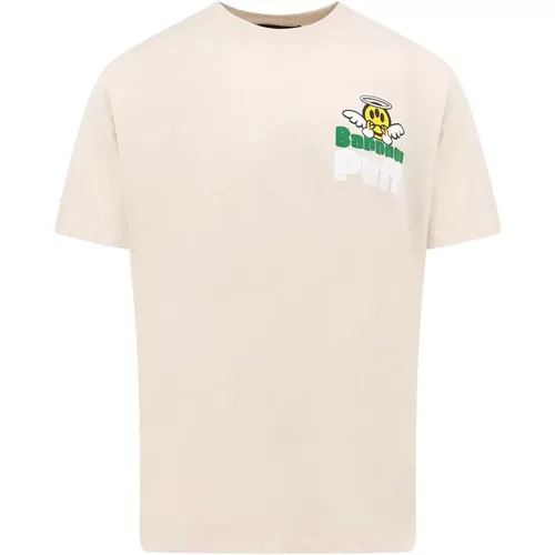 T-Shirt mit Logo-Print aus Baumwolle, Baumwoll-T-Shirt mit Logo-Print,Grafikdruck Kurzarm-Tops - Barrow - Modalova