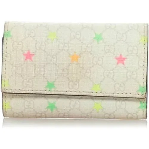 Pre-owned Coated Canvas Gucci Key Pouch , female, Sizes: ONE SIZE - Gucci Vintage - Modalova