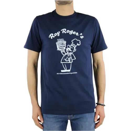 T-Shirt , Herren, Größe: L - Roy Roger's - Modalova