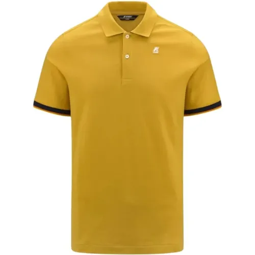 Stretch Cotton Pique Polo Shirt , male, Sizes: M, L, 2XL - K-way - Modalova