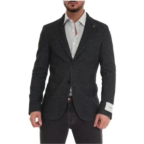 Slim Fit Wool Blend Jacket , male, Sizes: M, XL, L, 2XL, S - Paoloni - Modalova