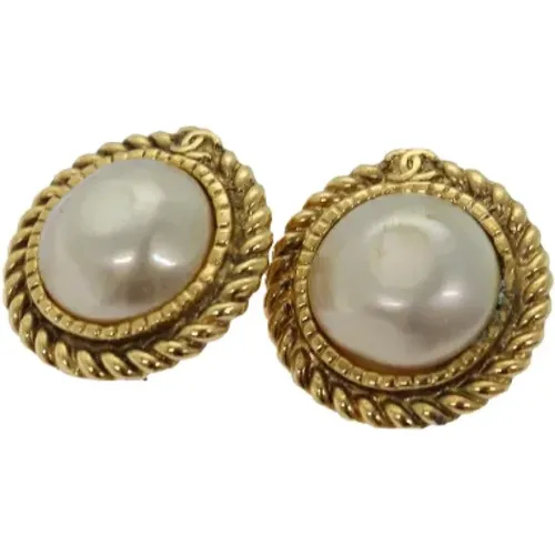 Pre-owned Metal earrings , female, Sizes: ONE SIZE - Chanel Vintage - Modalova