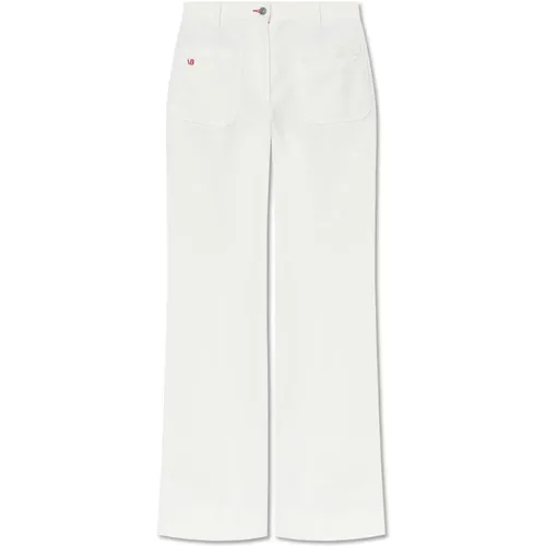 Jeans mit Logo , Damen, Größe: W30 - Victoria Beckham - Modalova