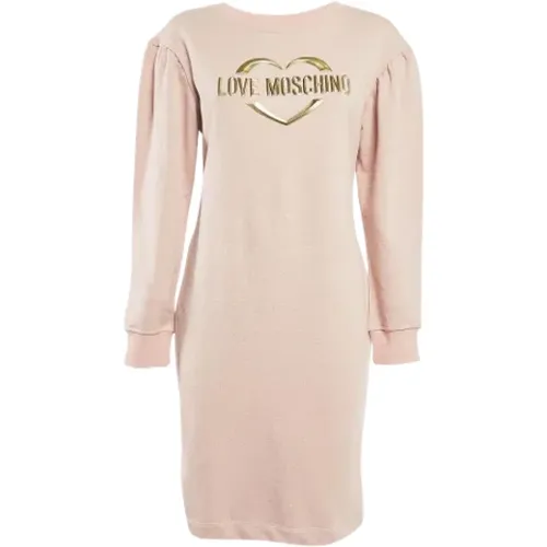 Pre-owned Cotton dresses , female, Sizes: S - Moschino Pre-Owned - Modalova