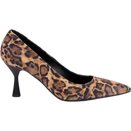 Leopard Print Pumps Shoes , female, Sizes: 3 UK, 7 UK - AGL - Modalova