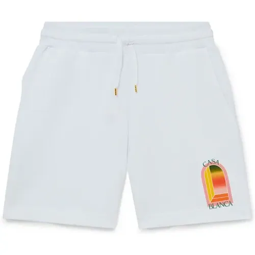 Gradient Arch Shorts,Schwarze Gradient Arch Shorts - Casablanca - Modalova