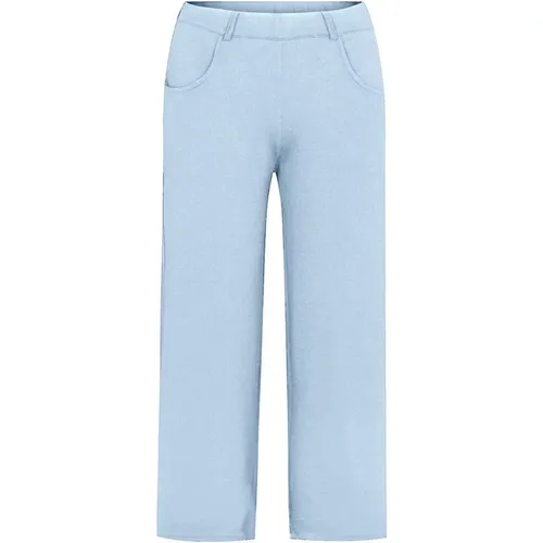 Loose Crop Trousers Ice Water , female, Sizes: 2XL, XS, S - LauRie - Modalova