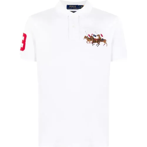 Weißes Casual Polo Shirt für Männer , Herren, Größe: 2XL - Polo Ralph Lauren - Modalova