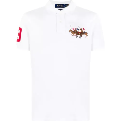 Weißes Casual Polo Shirt für Männer , Herren, Größe: XL - Polo Ralph Lauren - Modalova