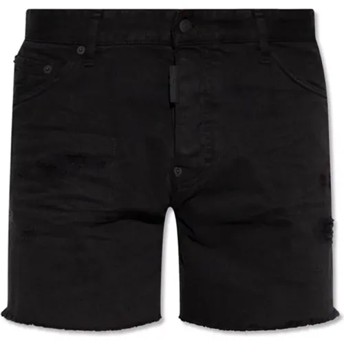 Denim Shorts mit Fransen Dsquared2 - Dsquared2 - Modalova