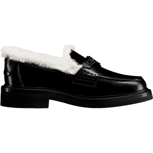 Leather Logo Loafers Women Italy , female, Sizes: 5 UK - Dior - Modalova