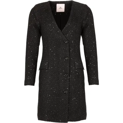 Elegantes Blazer Kleid mit Dekorativen Knöpfen , Damen, Größe: XS - Freebird - Modalova