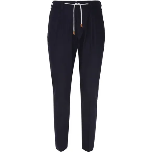 Wool Blend Jogging Trousers , male, Sizes: W34, W36, W33, W32, W38 - Eleventy - Modalova