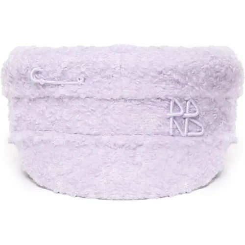 Lilac Teddy Look Wool Hat , female, Sizes: M, S, XS - Ruslan Baginskiy - Modalova