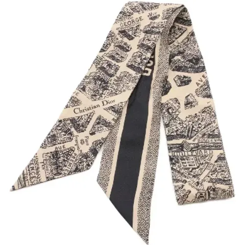 Pre-owned Canvas scarves , female, Sizes: ONE SIZE - Dior Vintage - Modalova