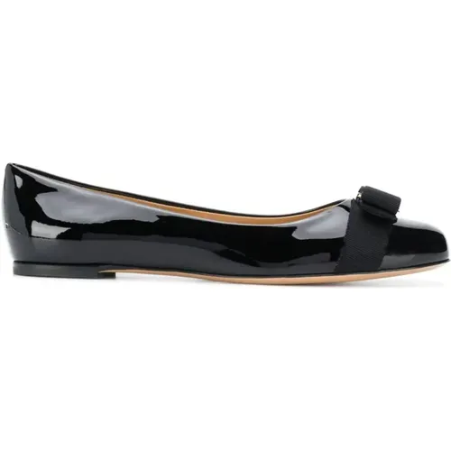 Patent Leather Varina Pumps , female, Sizes: 3 1/2 UK, 3 UK - Salvatore Ferragamo - Modalova