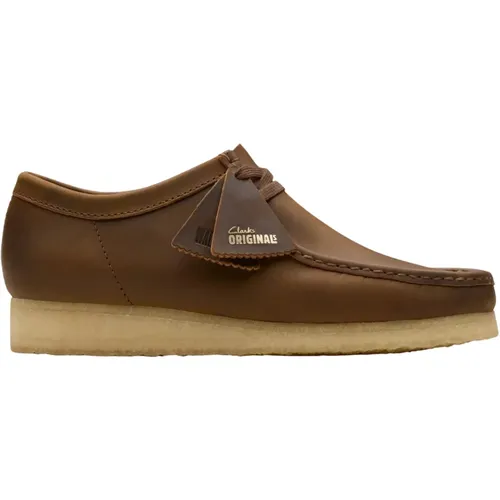 Bienenwachs Wallabee Leder Crepe Schuhe - Clarks - Modalova