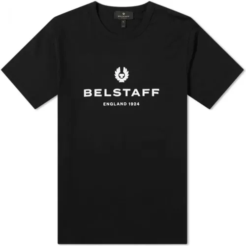 Klassisches Schwarzes 1924 T-Shirt , Herren, Größe: L - Belstaff - Modalova